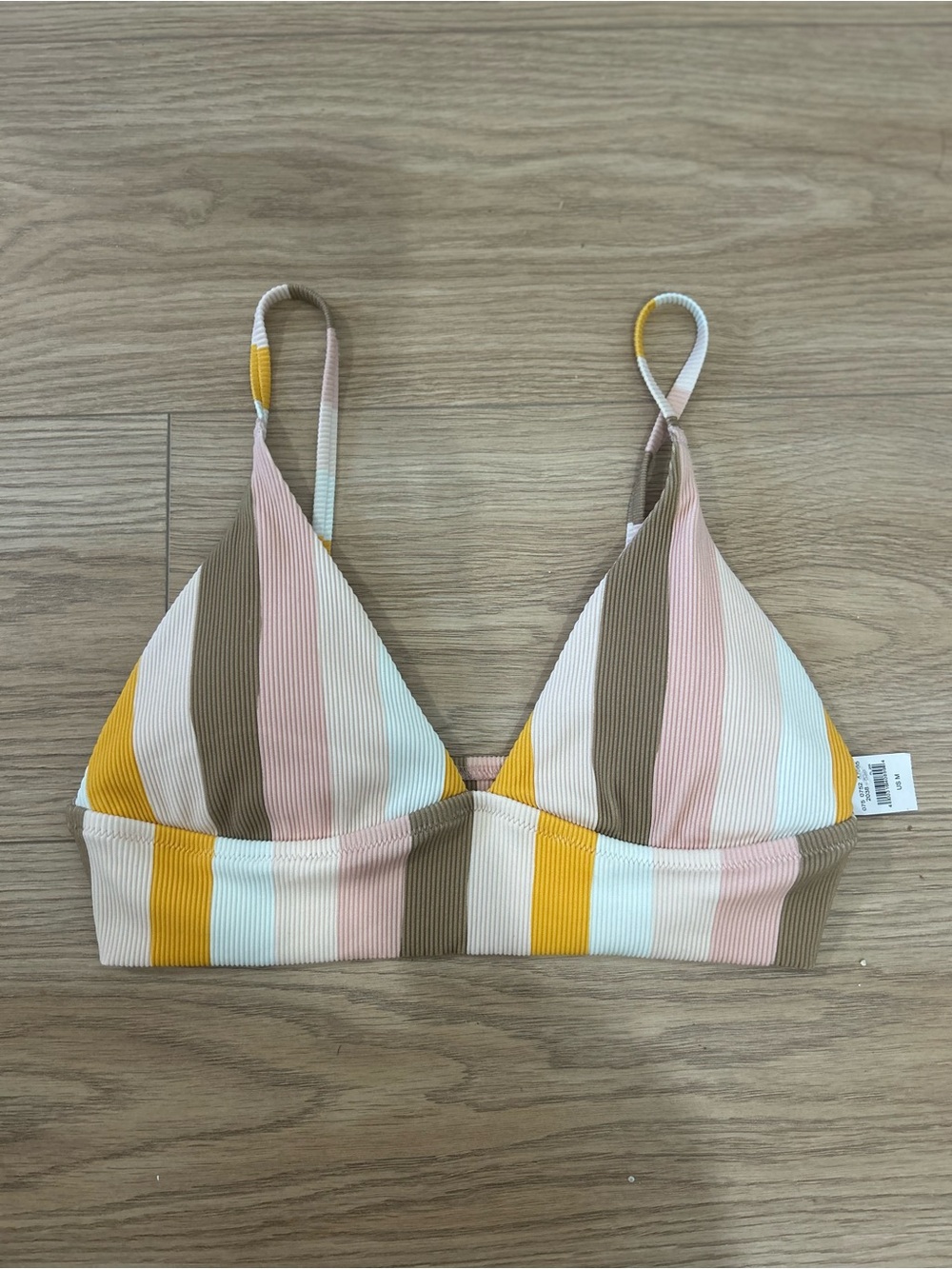 AERIE Ribbed Triangle Swim Top